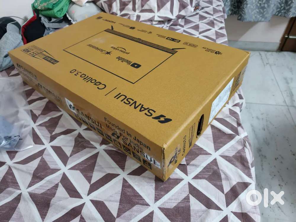 Brand New Sansui 32 QLED Semi Smart TV with Soundbar (Sealed Pack)