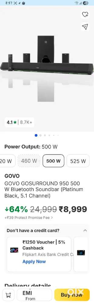 Govo 950 surrounded 500watt Sound
