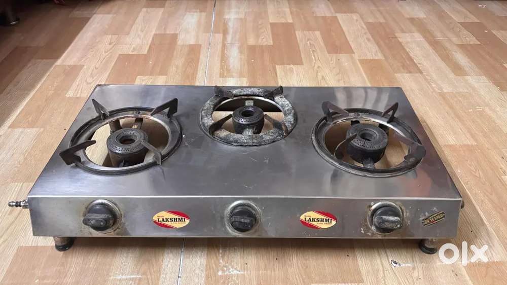 Urgent Sale: 3 Burner Gas Stove  Good Condition  Fixed Price