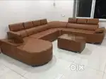 Luxury model u shape sofa set