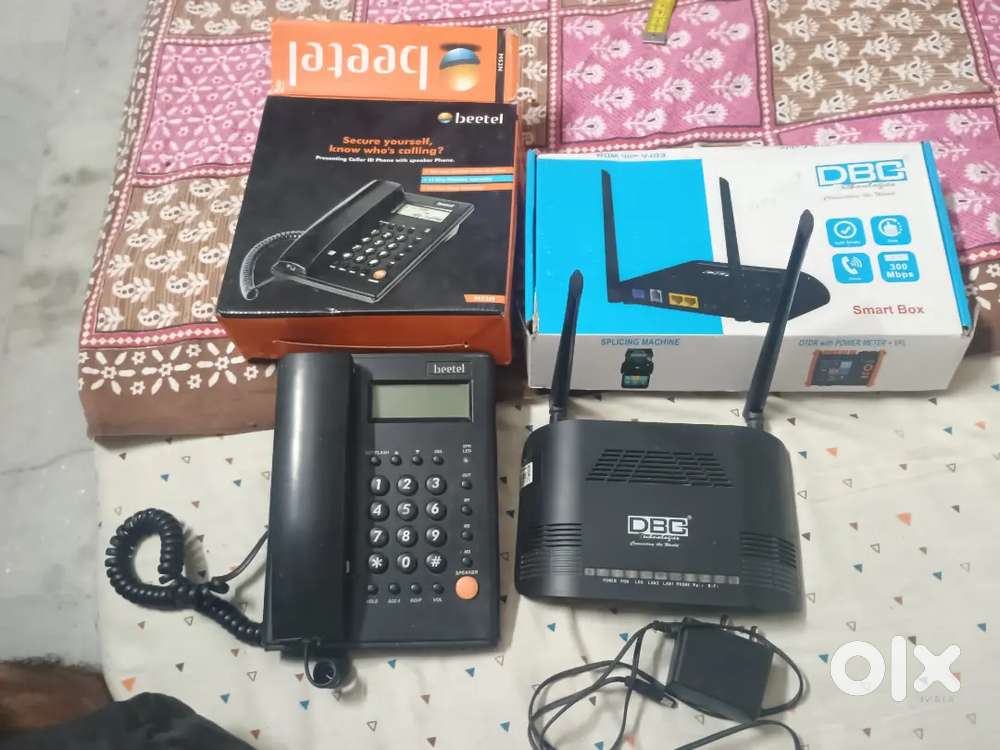 DBC wifi router s300 model and beetel telephone