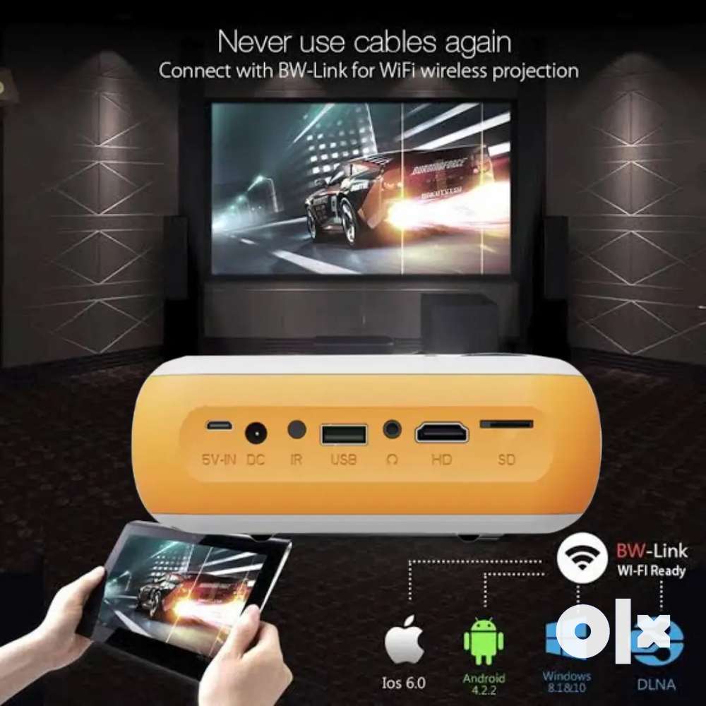 Low Price Best Home Cinema Wifi Smart HD LED Projector USB HDMI SD AUX