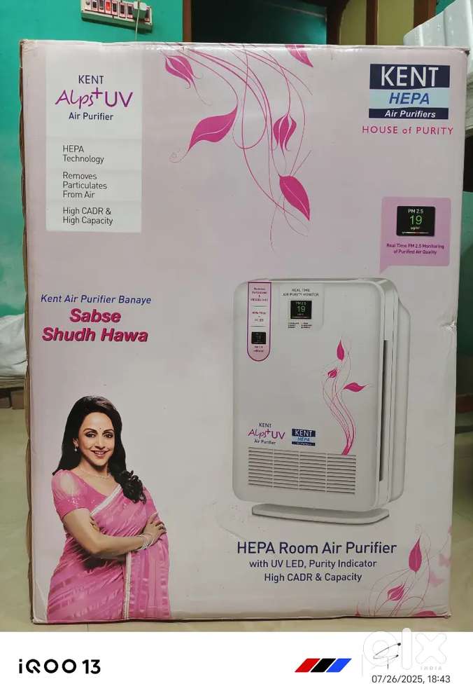 KENT 15008 Alps+ UV Air Purifier  Highly Efficient HEPA Technology