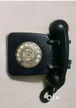 Vintage Black Rotary Dial Telephone