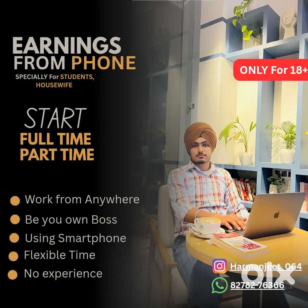Work from home part time ja full time with good income