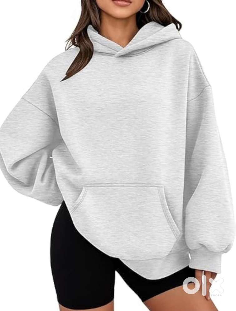 Grey hoodie ( full sleeve )