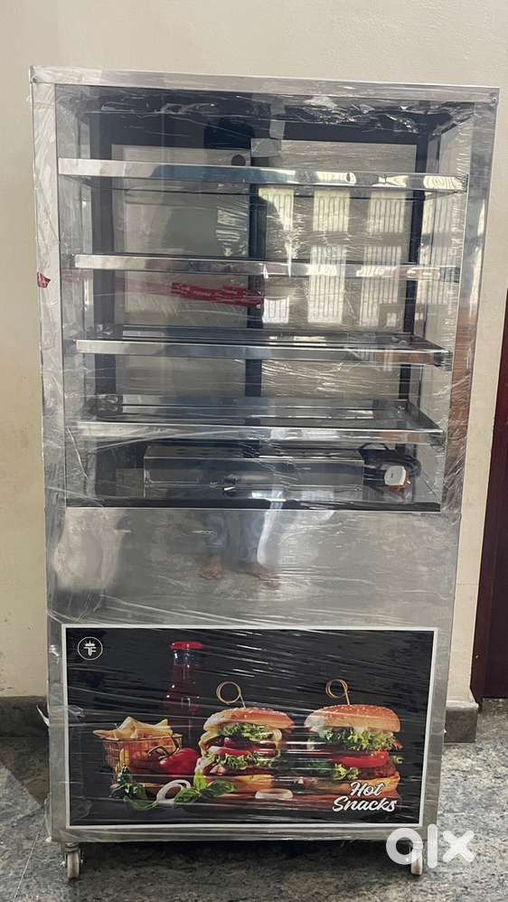 4-Shelf Stainless Steel Hot Food Display for Bakery/Hotel