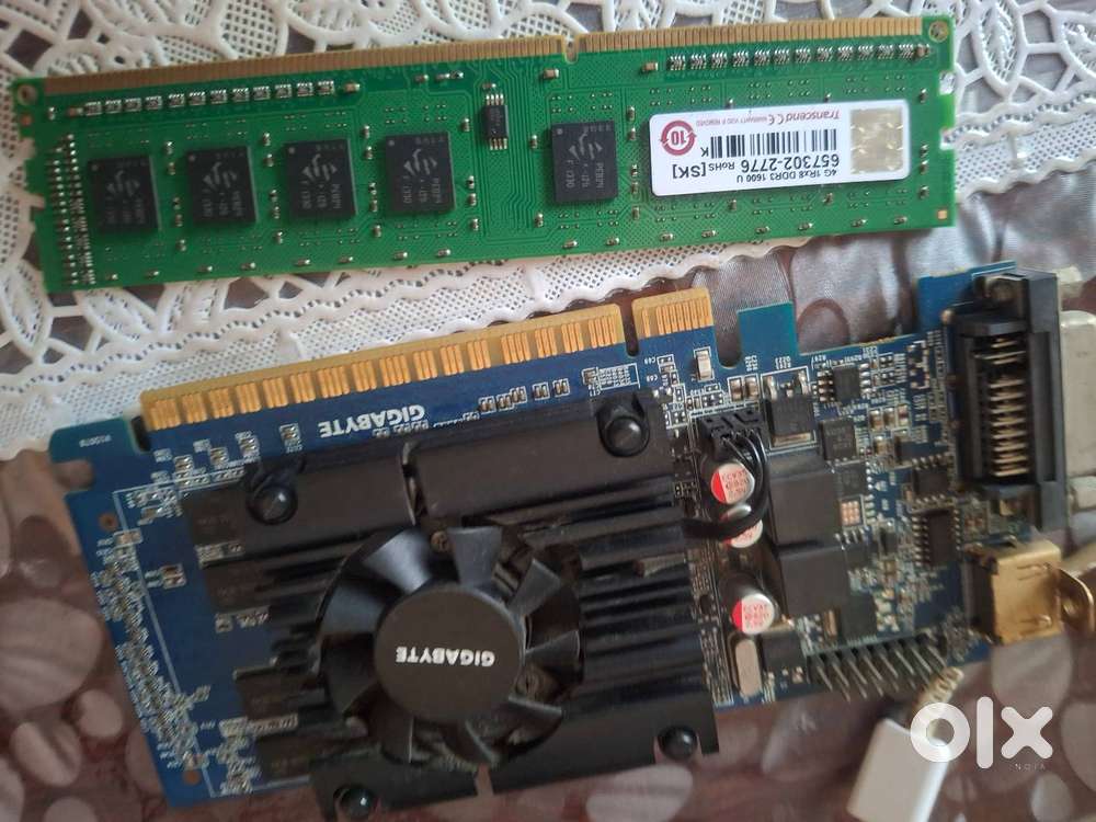 Graphic card 2GB and Transcend 4GB Ram
