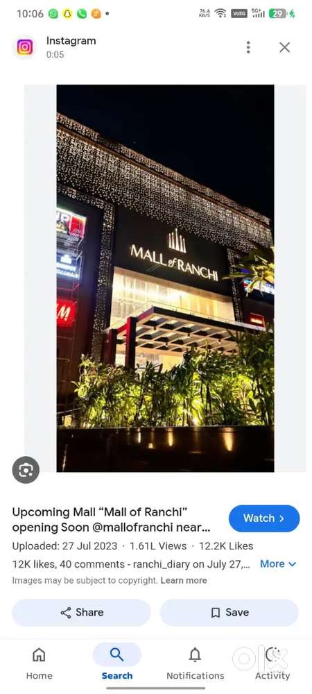 Mall of ranchi urgent requirement Cadinate