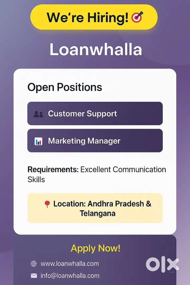Hiring! Marketing Manager & Customer Support Job
