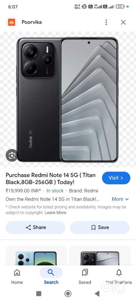 Brand new phone only 2 months old redmi note 14 tital black