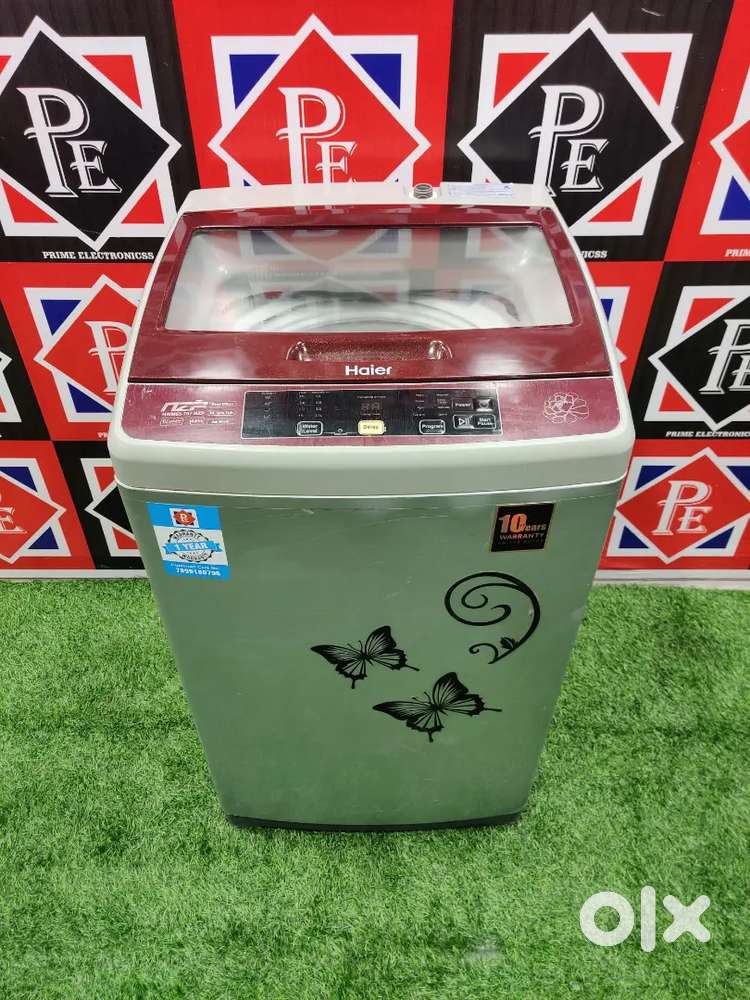 ££~ Haier 6.2 kg red and silver flower with door shipping;;;/
