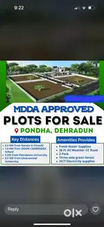 Plots sale in ponda dehradun MDDA approved