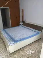 King Size Wooden Bed with Mattress