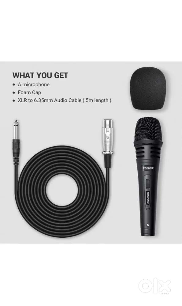 TONOR Dynamic Karaoke Microphone for Singing with 4.5m XLR Cable