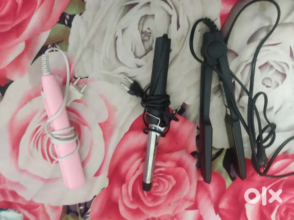 Hair straightener combo of three machine