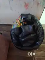 Bean bag cushion and table