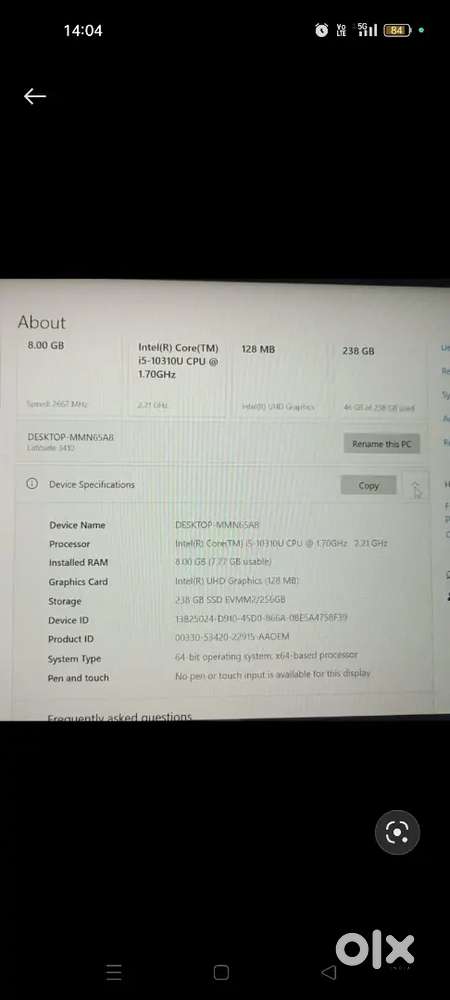 Dell  laptop