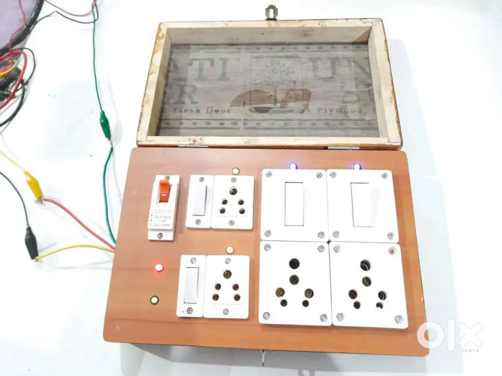 Non Modular Electrical Fixtures Wooden Frame Board