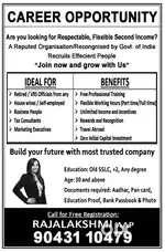 Part time job Requirement