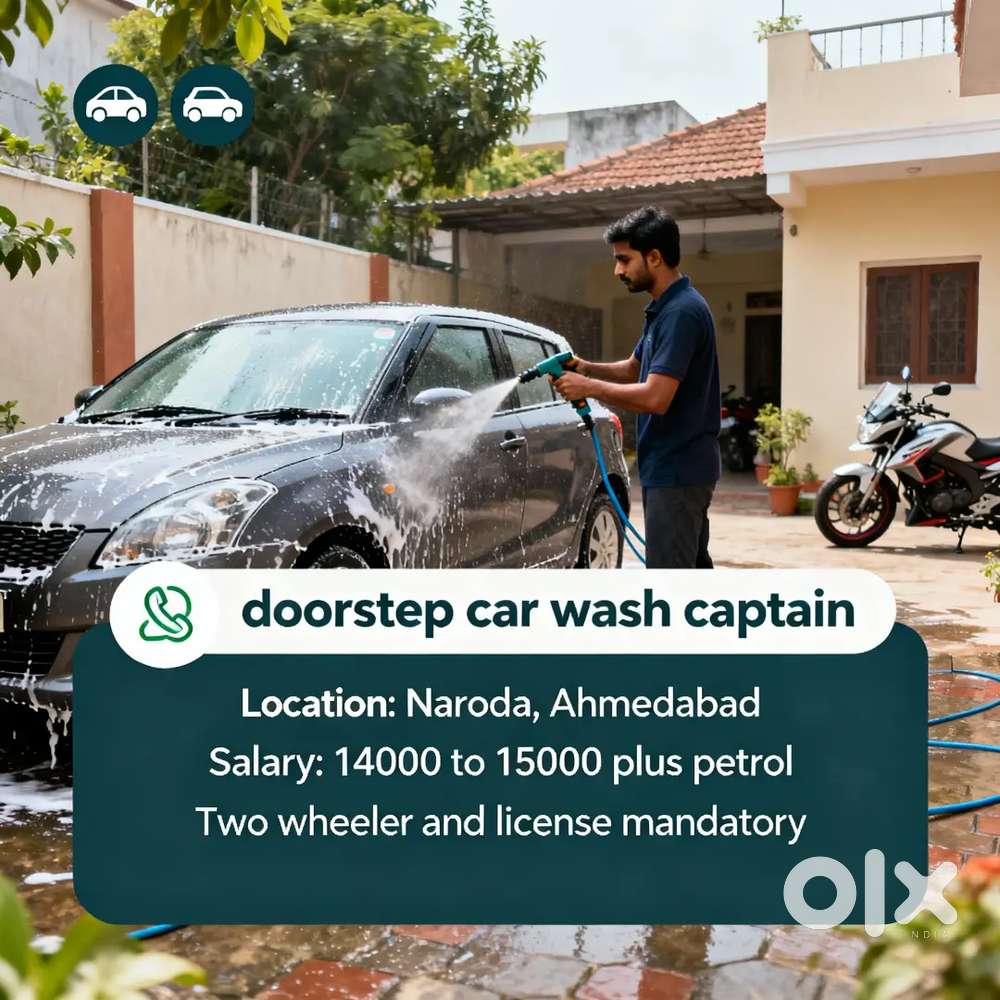 Car Wash Captain- Join professional car washing Company in Naroda