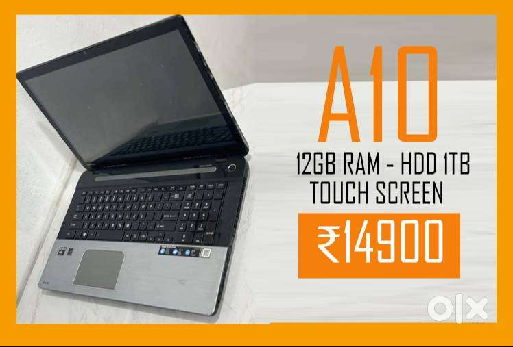 LAPTOP - 12GB RAM  - 1TB HDD - TOUCH SCREEN - AMD A10