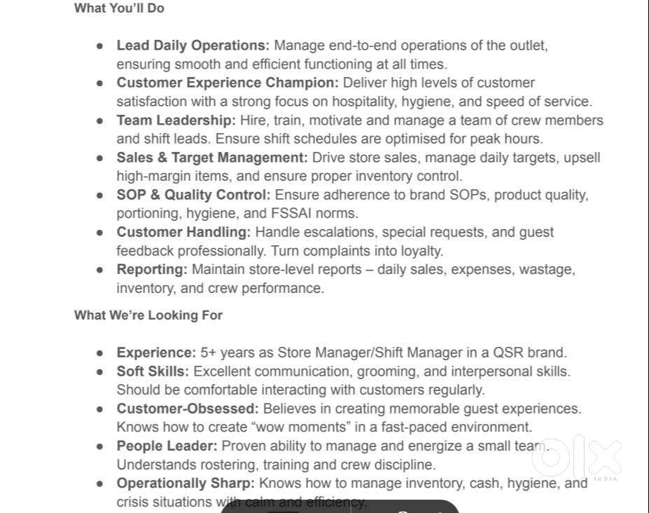 Store Manager
