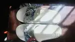 Crocs classic slides.