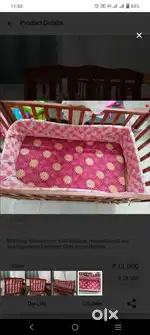 Baby wooden cot