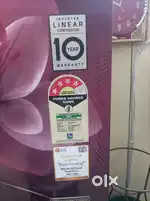 Double door 308 liters LG refrigerator with 2 year warranty for csale