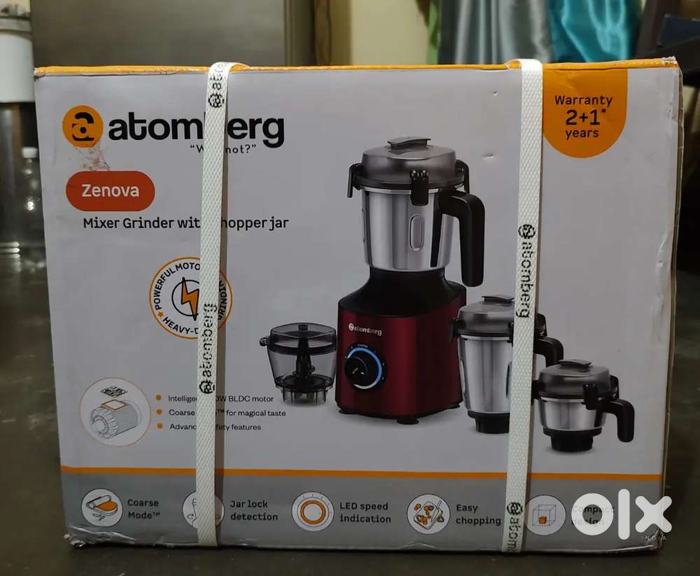 Atomberg Zenovo Mixer Grinder, Sealed Pack with Bill