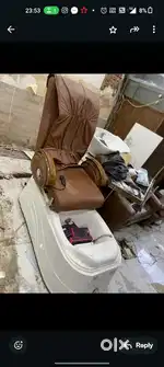 1 Pedicure manicure chair 2 salon chair OK condition mein
