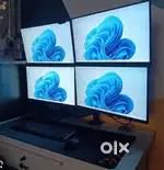 Gaming computer with 4 acer display