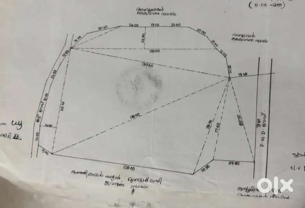 5 ACER- CONTAINER ROAD ACCESS - KOODALI - NR KANNUR TOWN - 1.5 LAKH