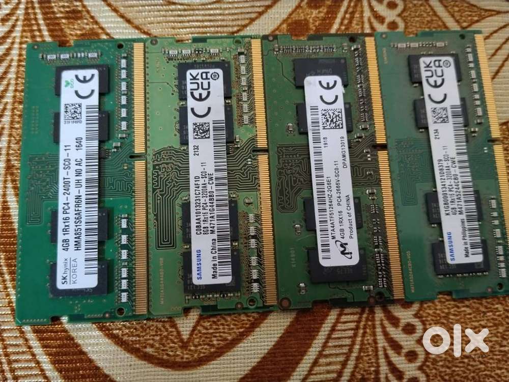 4GB DDR4 Laptop RAM – Perfect Working  ₹600 Only