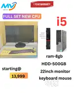 Desktop Laptop CPU Full Set i3-i5-i7 Available @ Low Price