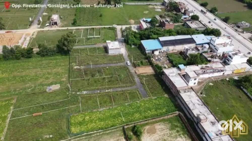 नक्शे पास वाली साइट में प्लॉट ले बैंक लोन केसाथ सुल्तानपुर रोड पर