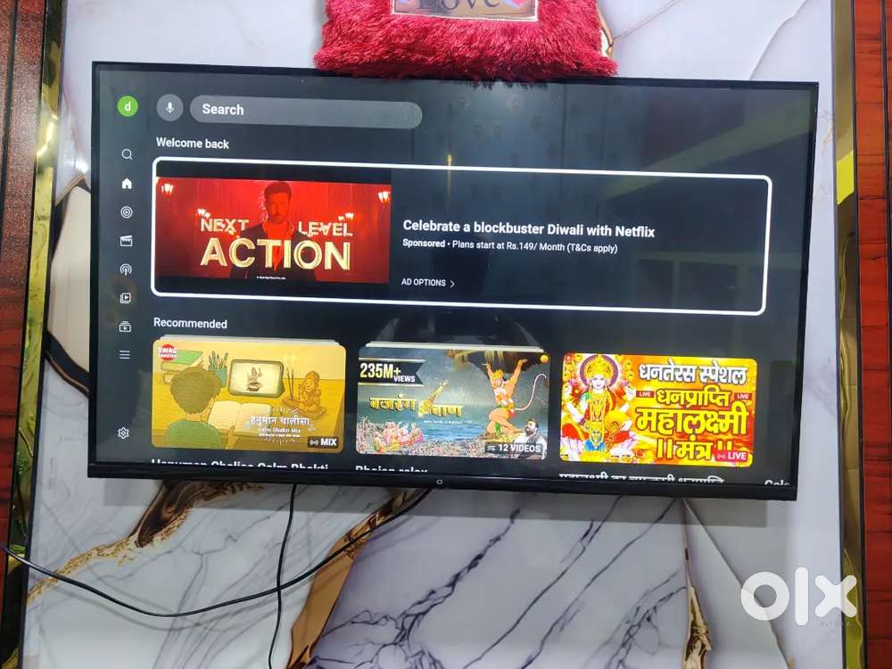 O smart android LED TV