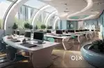 Office space near local station Juinagar, Big tower and reception
