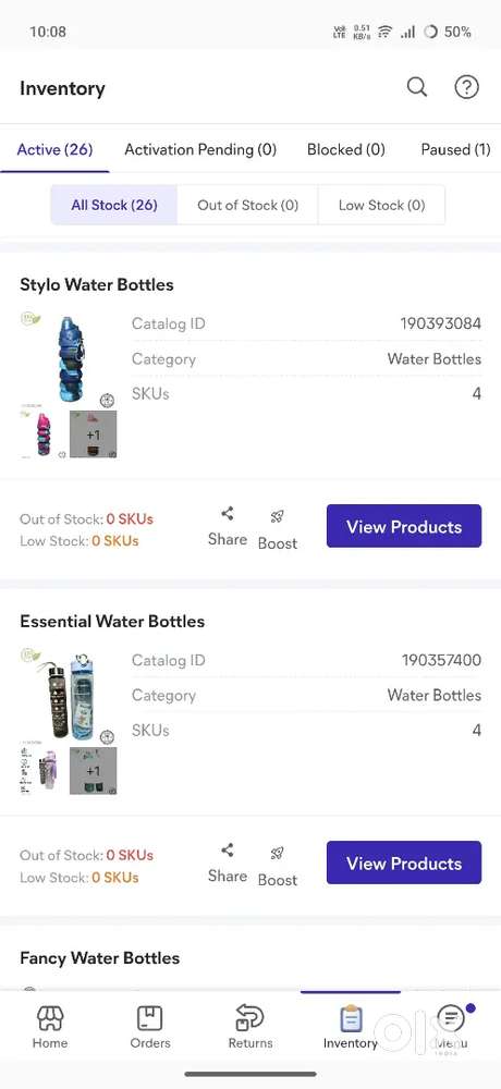 Selling defferent items