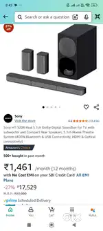 Sony Home Theater HT-S20r 400 watts 5.1 in excellent condition