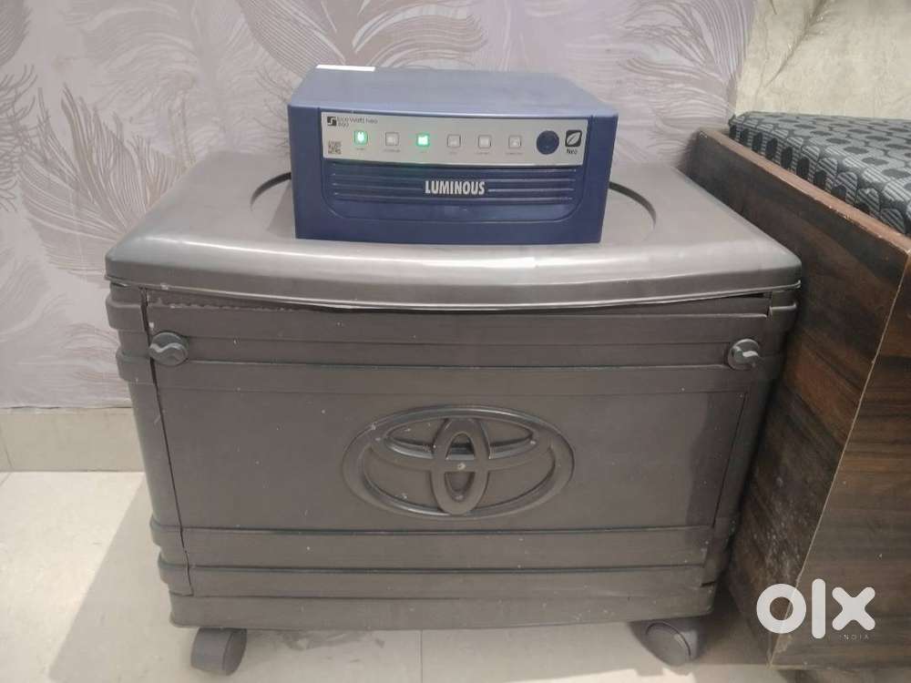 Luminous Inverter & Battery for Sale with Trolly  Urgent Sale