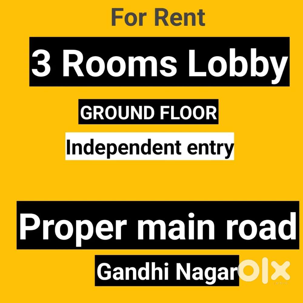 3rooms lobby main road Gandhi Ngr