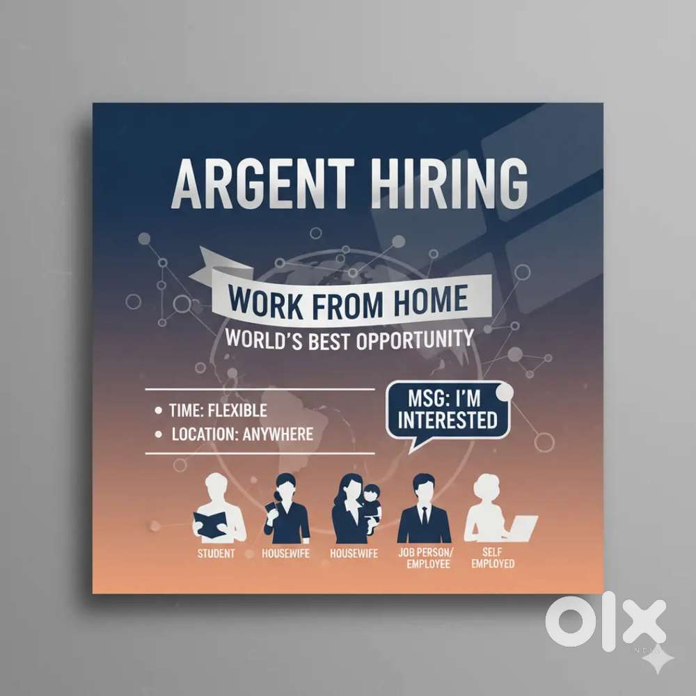 Work from home opportunity.