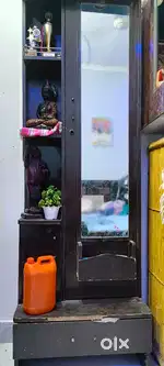 Diwan cum bed, dressing table sangwan table with glass top book shelf