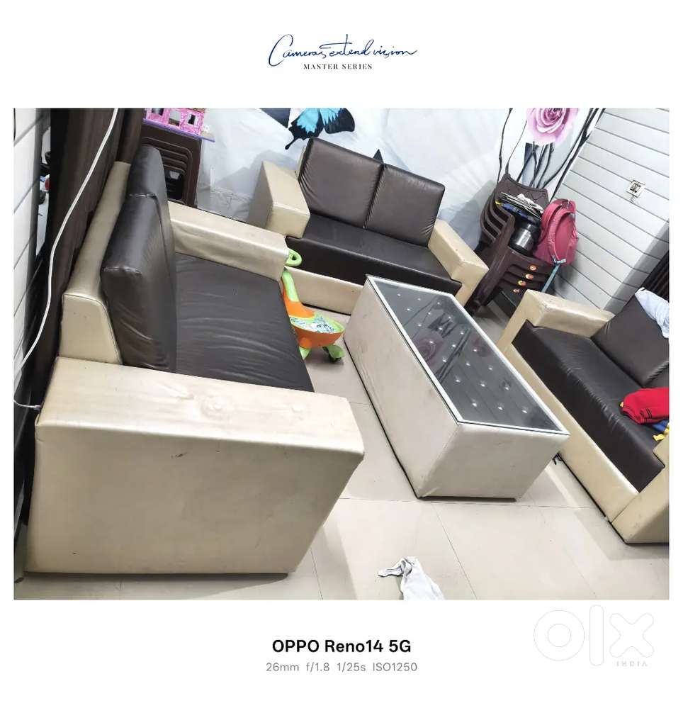 Sofa set six seater centre table