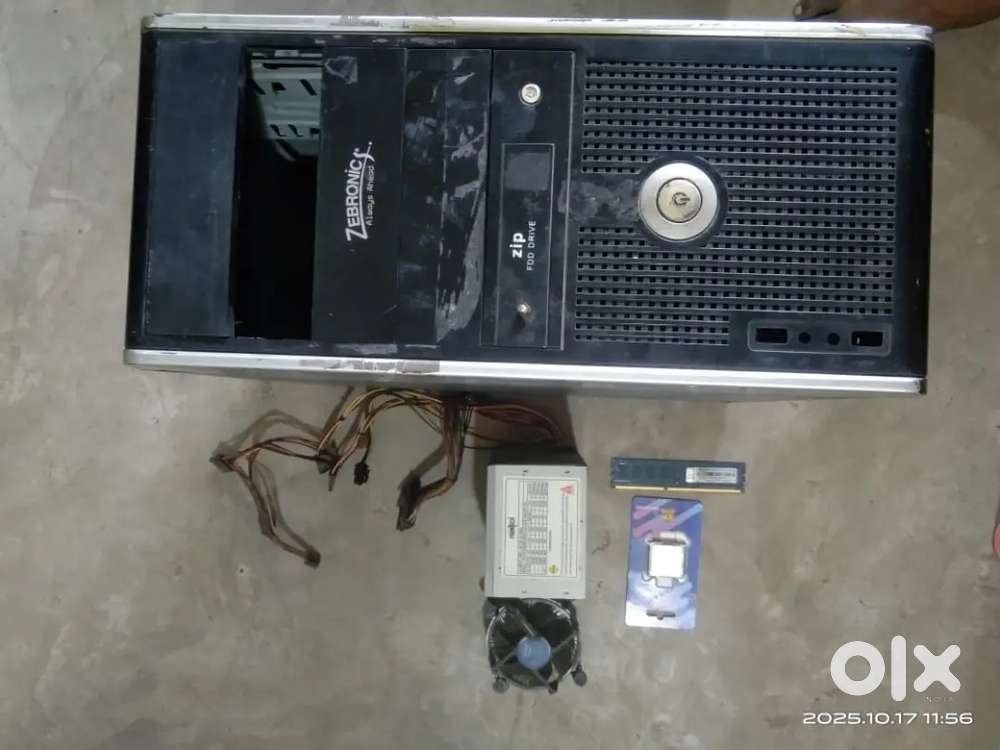 Atx cabinet .SMPS . Ram. Processor. Processor Fan