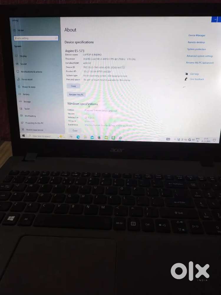 Acer aspire E5-573