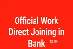 Officials Work Direct Joining For 10th & 12th Pass