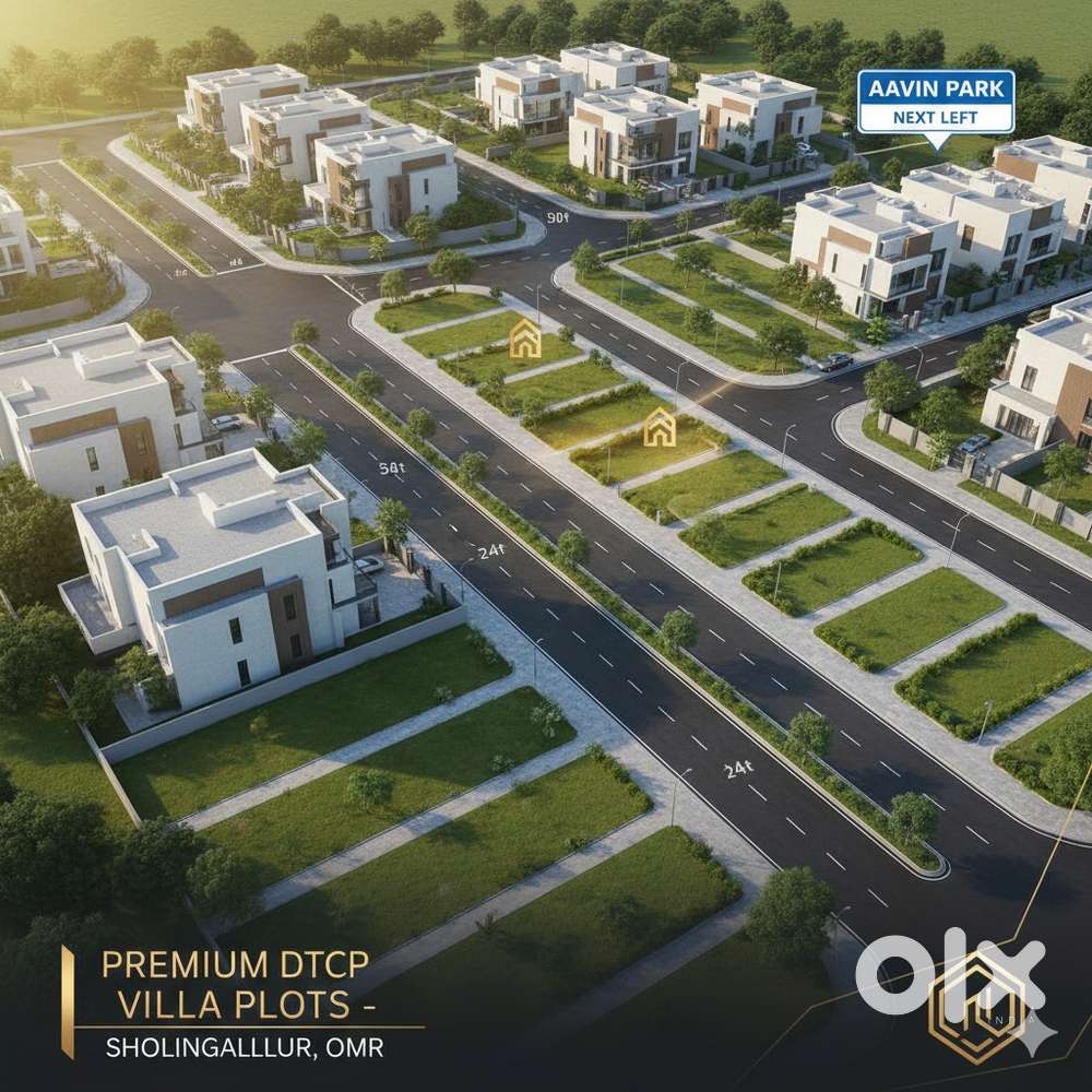 DTCP Villa Plots @ OMR Sholinganallur – Only 5 Premium Plots! East/Nor